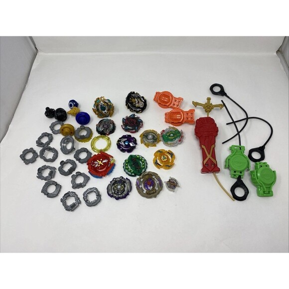 Lot of Beyblades Toys Spinners Burst Quade Drive Etc + Launchers - Picture 1 of 7